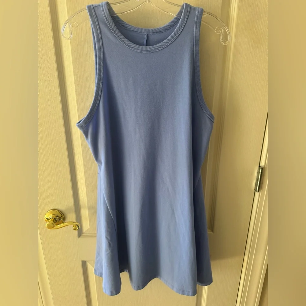 A New Day Size Large Sleeveless Light Blue Periwinkle A-Line Tank Dress. NWOT